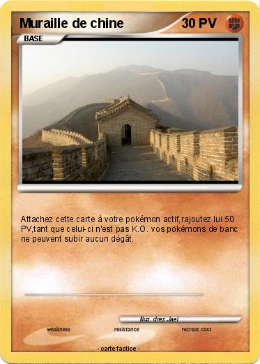 Pokemon Muraille de chine