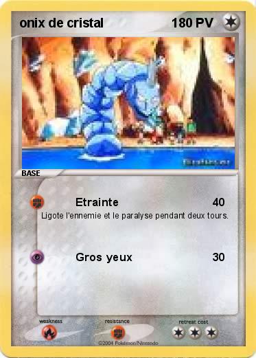 Pokemon onix de cristal                   1         