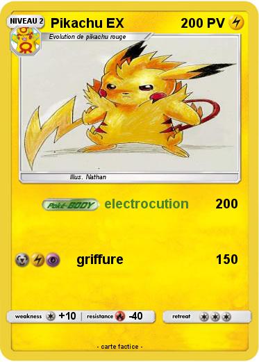 Pokemon Pikachu EX