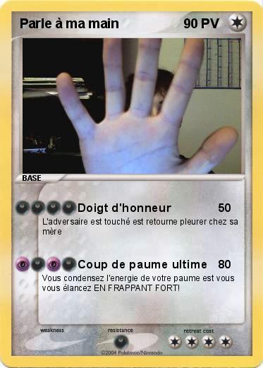 Pokemon Parle à ma main