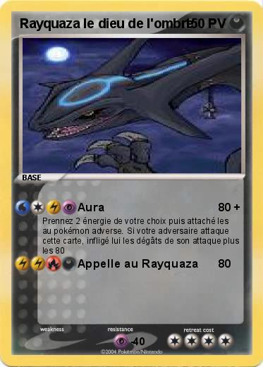 Pokemon Rayquaza le dieu de l'ombre