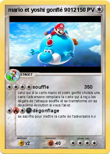 Pokemon mario et yoshi gonflé 9012