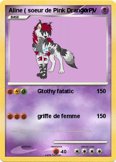 Pokemon Aline ( soeur de Pink Drangon )