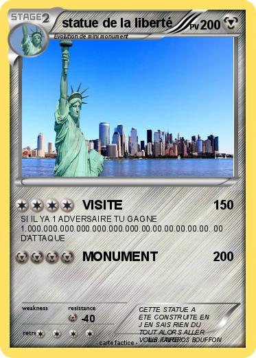 Pokemon statue de la liberté