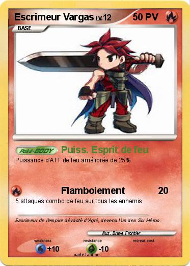 Pokemon Escrimeur Vargas