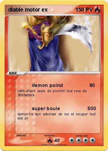 Pokemon diable motor ex