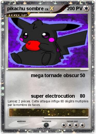 Pokemon pikachu sombre
