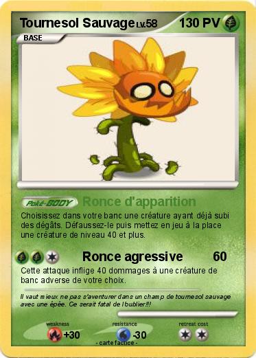 Pokemon Tournesol Sauvage