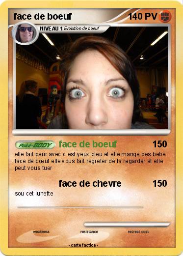Pokemon face de boeuf