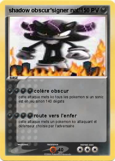 Pokemon shadow obscur'signer nat'