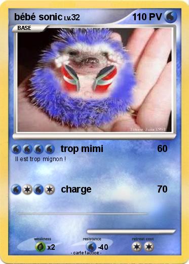 Pokemon bébé sonic