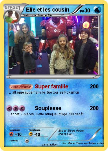 Pokemon Elie et les cousin