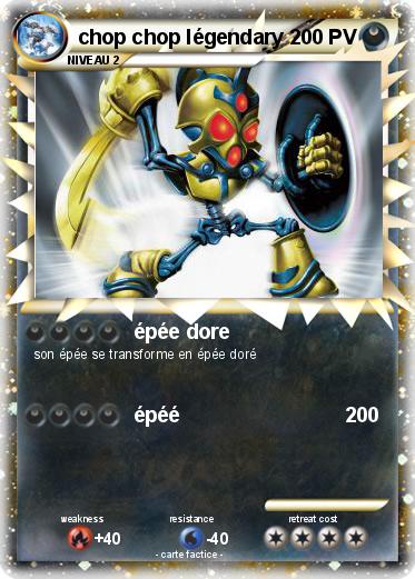Pokemon chop chop légendary