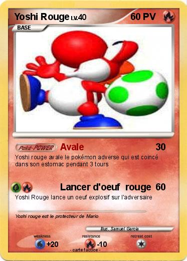 Pokemon Yoshi Rouge