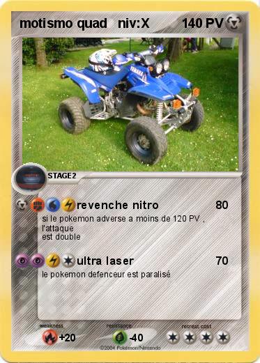 Pokemon motismo quad   niv:X 