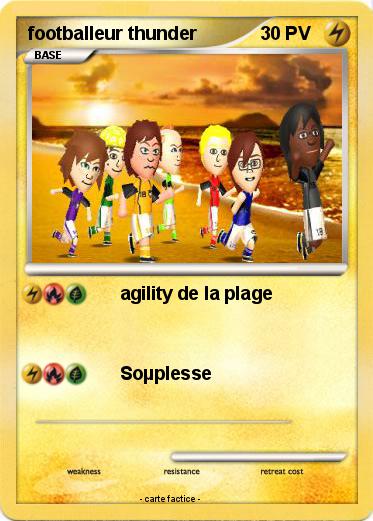 Pokemon footballeur thunder