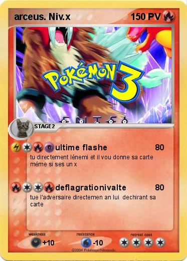 Pokemon arceus. Niv.x