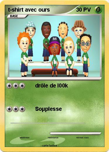 Pokemon t-shirt avec ours