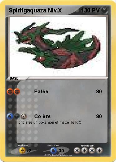 Pokemon Spiritgaquaza Niv.X
