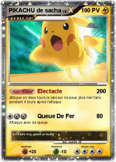 Pokemon PIKACHU de sacha