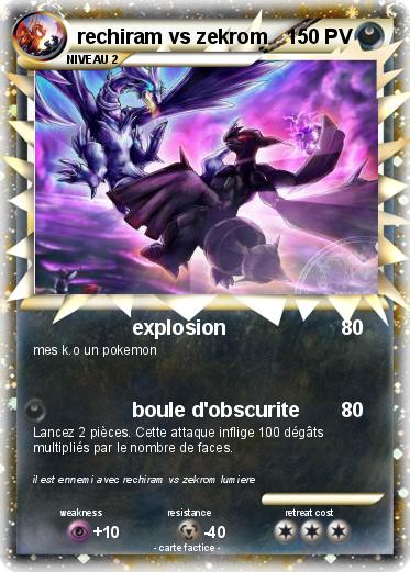Pokemon rechiram vs zekrom