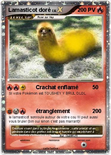 Pokemon Lamasticot doré