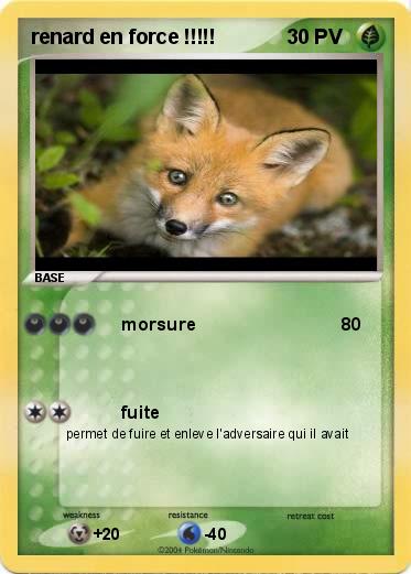 Pokemon renard en force !!!!!