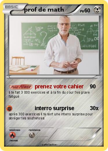 Pokemon prof de math