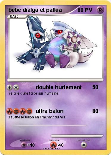 Pokemon bebe dialga et palkia
