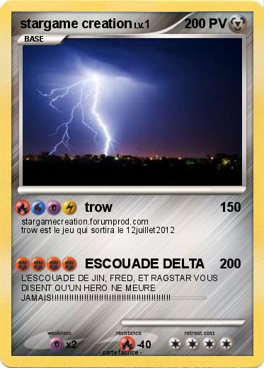 Pokemon stargame creation