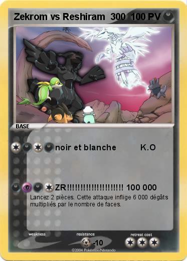 Pokemon Zekrom vs Reshiram  300  