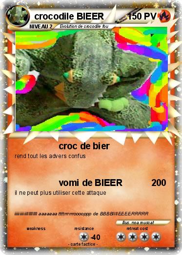 Pokemon crocodile BIEER
