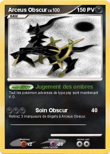 Pokemon Arceus Obscur
