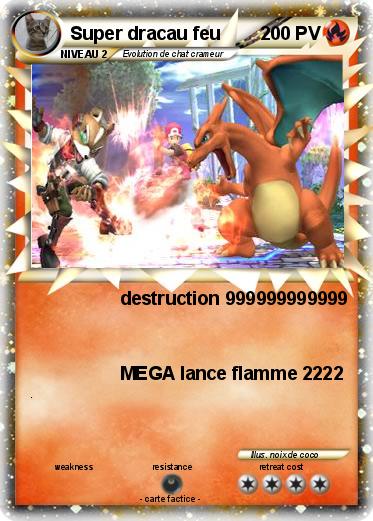 Pokemon Super dracau feu