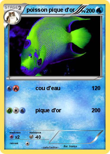 Pokemon poisson pique d'or