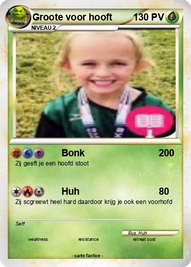 Pokemon Groote voor hooft