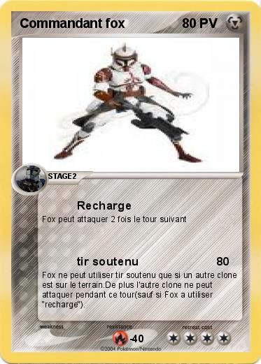 Pokemon Commandant fox