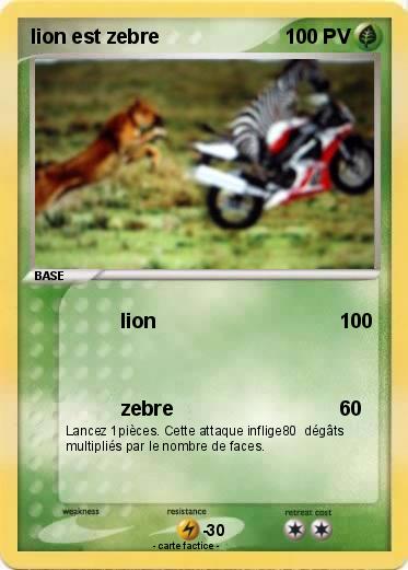 Pokemon lion est zebre