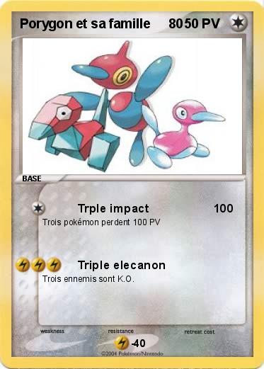 Pokemon Porygon et sa famille     80