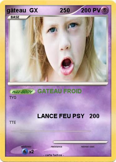 Pokemon gâteau  GX              250