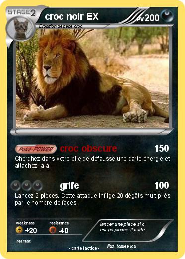 Pokemon croc noir EX