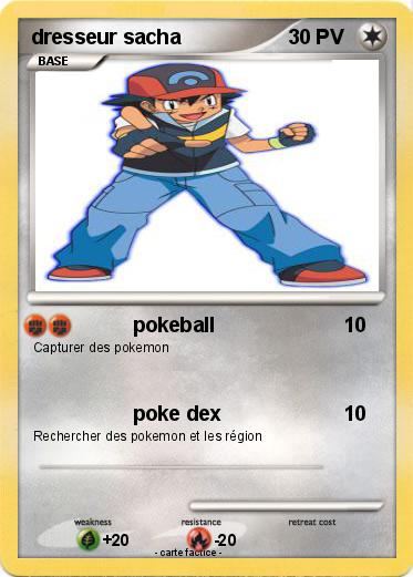 Pokemon dresseur sacha