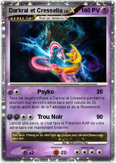 Pokemon Darkrai et Cresselia