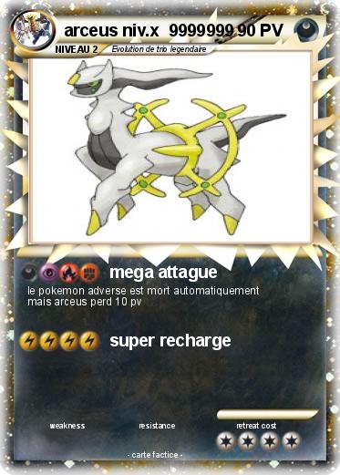 Pokemon arceus niv.x  9999999