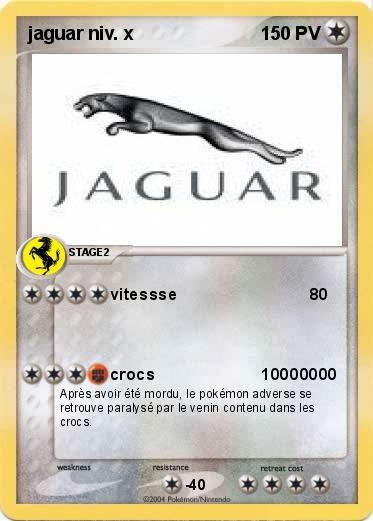 Pokemon jaguar niv. x