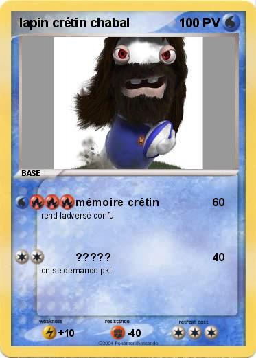 Pokemon lapin crétin chabal