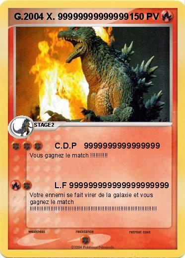 Pokemon G.2004 X. 99999999999999
