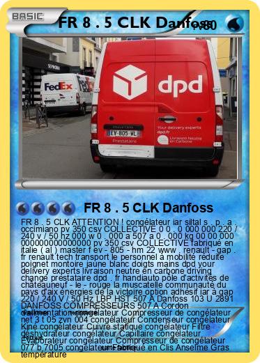 Pokemon FR 8 . 5 CLK Danfoss
