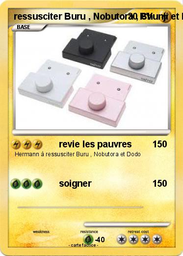 Pokemon ressusciter Buru , Nobutora , Shunji et Dodo