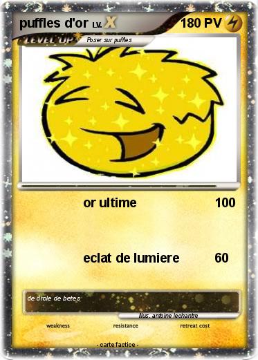 Pokemon puffles d'or